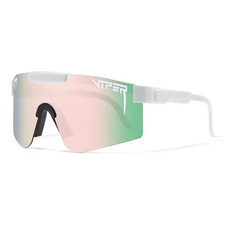 PIT VIPER Outdoor Sunglasses Men Women Cycling Windproof Sport C3 White Green