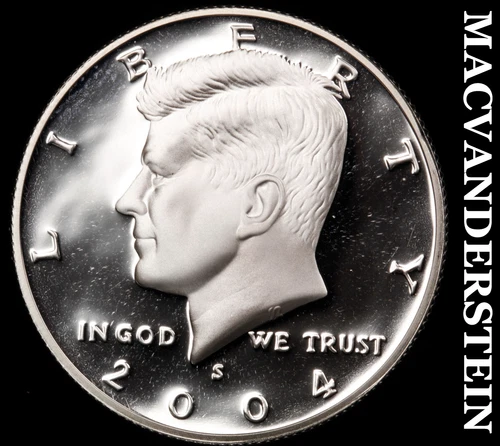 2004-S Kennedy Half Dollar- Silver Choice Gem Proof Luster No Reserve #i7463