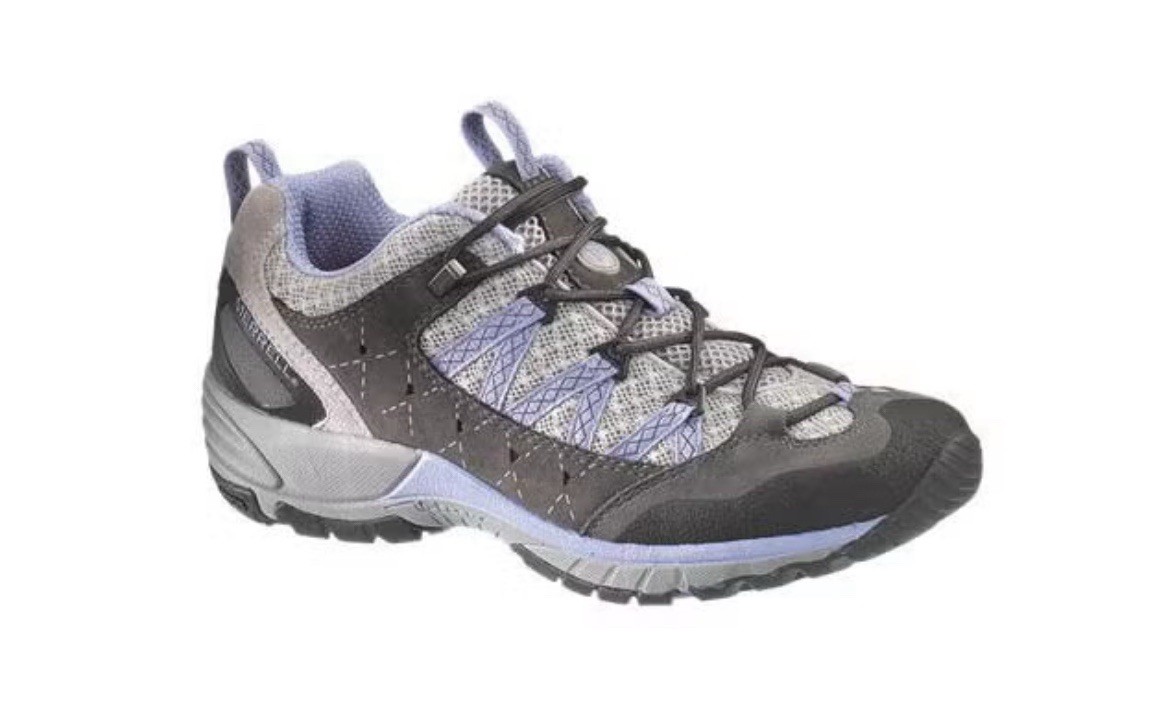 Scarpa da trekking Merrell donna 8 Avian Light ventilatore marrone blu Vibram