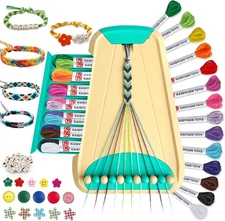 Friendship Bracelet Making Kit for Girls Boys, Bracelet Maker Craft Set Kids 6+