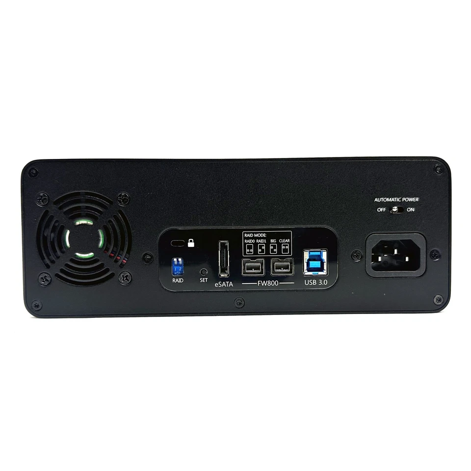 Glyph StudioRaid 8TB External HDD RAID 0 1 JBOD Firewire FW 800 USB 3 SR8000 - Image 3 of 4