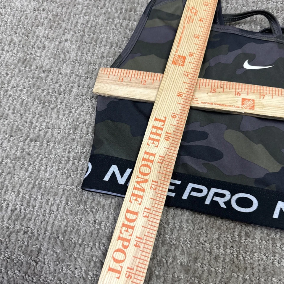 Nike Pro Sports Bra Green Camouflage Women’s Size Large - Image 3 of 4