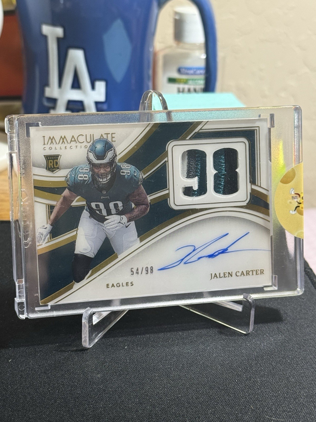 Jalen Carter Panini Immaculate Collection Immaculate Numbers Rookie Patch Autographs #INAJCR Base