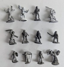 Lot 12 Old Advanced Dungeon Dragons Miniatures Ral Partha Monsters Grim Reaper