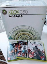 Microsoft Xbox 360 White Console Boxed With 3 Games HDMI Edition