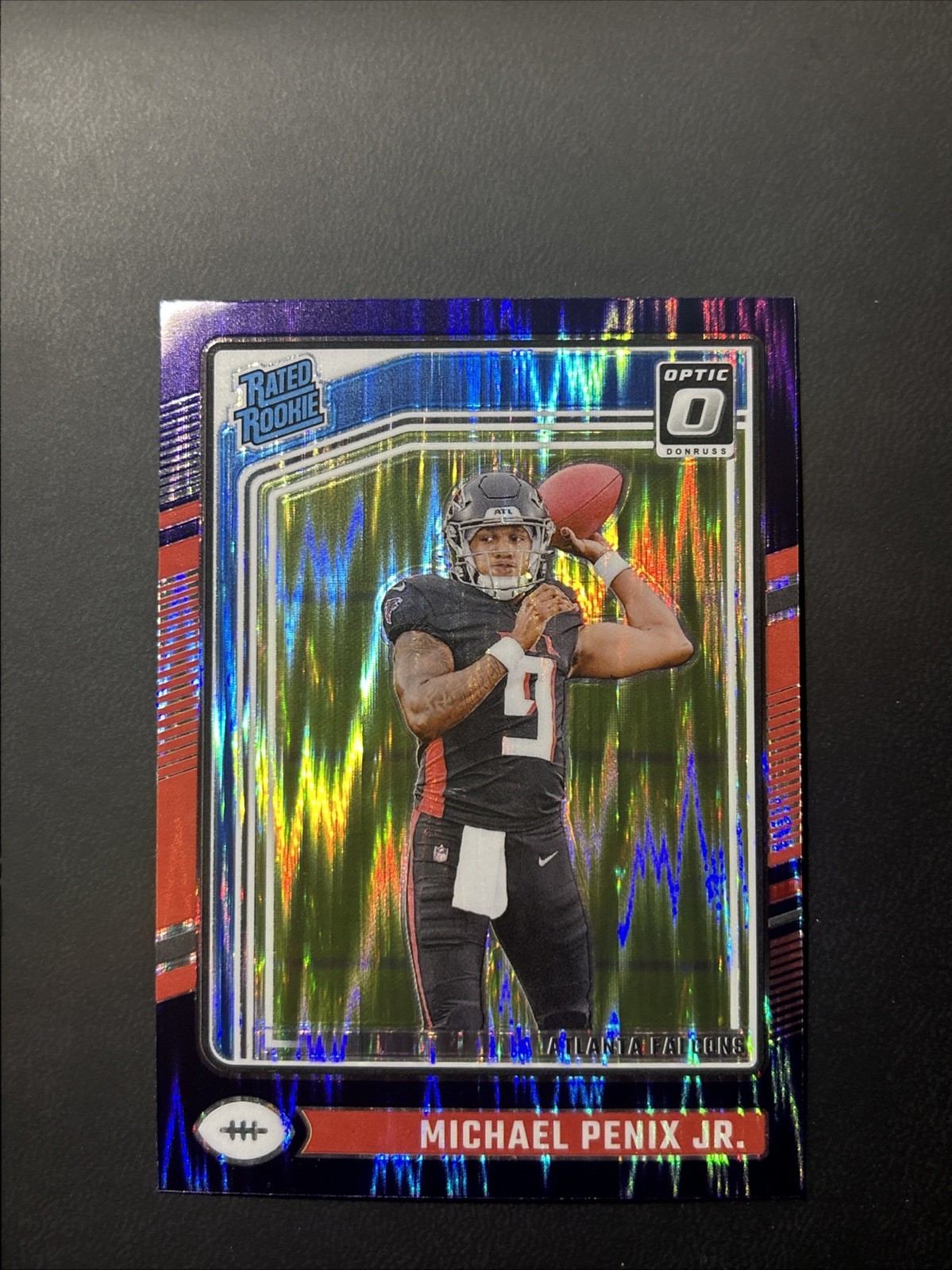 2024 Panini Donruss Optic Michael Penix Jr. Rated Rookie #279 Purple Shock