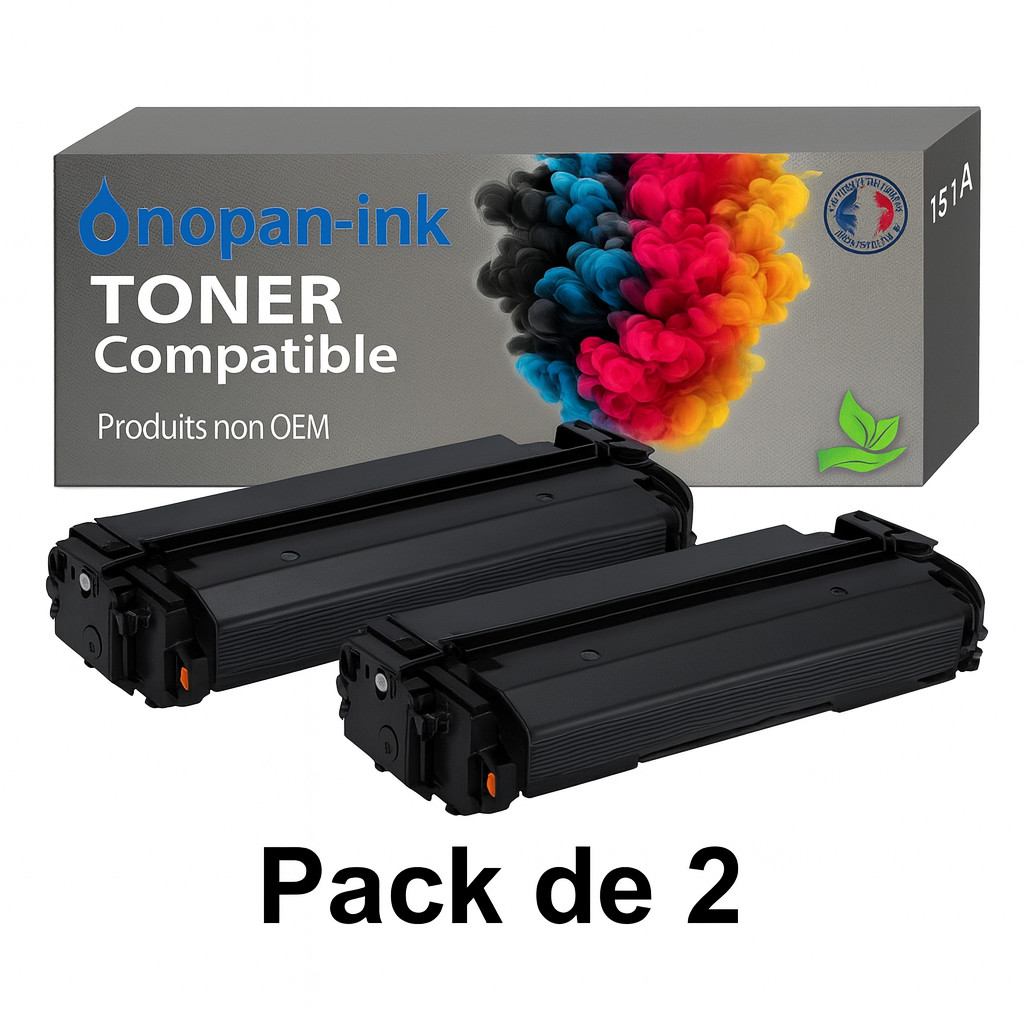Toner HP W1510A noir haute capacité 3050 pages pour texte net sans bavure