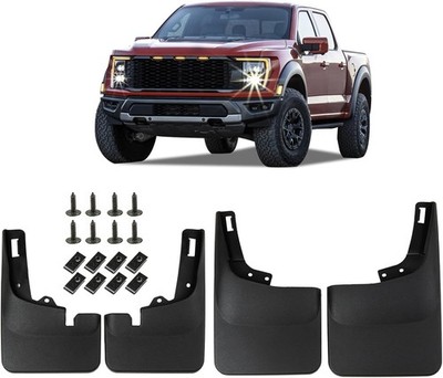 4 Pack Truck Mud Flaps for 2021-2023 Ford F150 Front & Rear Splash Guards