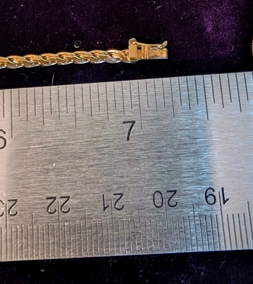 GOLD RUBY DIAMOND BRACELET - image 7