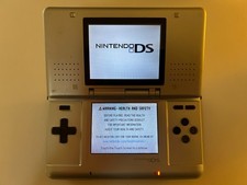 Nintendo DS Silver Handheld System - Fair Condition - TESTED AND WORKING! (M20)