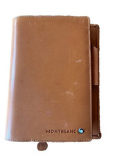 Montblanc Notebook Cover Notebook included Leather Brown A6 Size Stationery Used