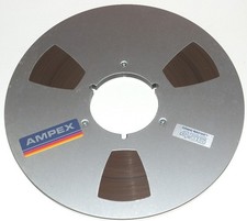 VINTAGE AMPEX 456 10.5" x 1/4" x 2400' METAL REEL TO REEL TAPE WITH BOX