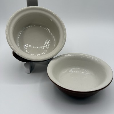Vintage Hall China 2 Dish Lot: #821 And #390 Dark Brown