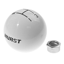 Hurst Shift Knob 3-speed White 38x16 Mustang 1965-1973