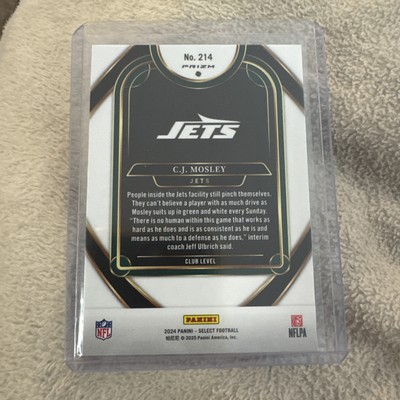 2024 Panini Select Football Club Level Zebra Prizm SSP C.J. Mosley