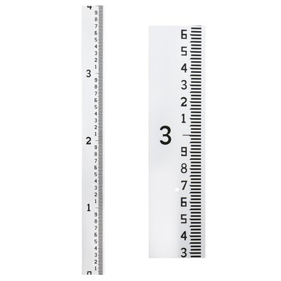 Depth Gauge, Water Level Gauge (Hundredths, Tenths, Teet), Heavy-Duty Ruler-S...