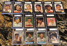 1950's-SGC MLB Lot of 14--WHITEY FORD, BAUER, WYNN, SCHOENDIENST---1953 TOPPS