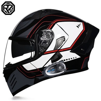 Latest Modular Motorcycle Helmet Built-in Camera Bluetooth Intercom Headsets