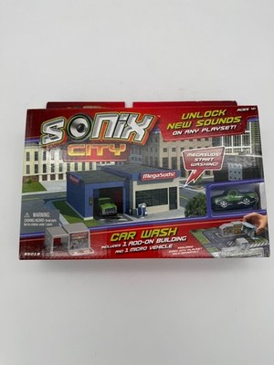 95019 Sonix City MegaSuds Car Wash Playset Add-On w Micro Car Wild Planet Toy