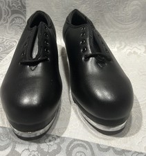 Soqebo Men  s Lace Up Tap Shoes Black Size 9.5 New.