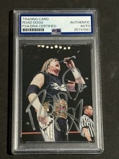 ROAD DOGG 1998 COMIC IMAGES WWF SUPERSTARZ SIGNED AUTOGRAPHED CARD PSA/DNA