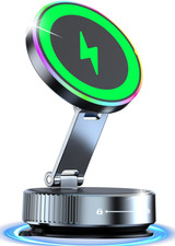 For Magsafe Car Mount Charger, 15W Fast Charging Wireless Car Charger 120LBS Su