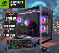 ARGB Gaming PC Desktop Computer i7, 32GB RAM 1TB SSD NVIDIA GeForce RTX 5060