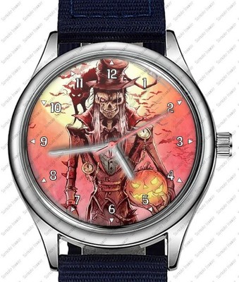 Zombie Halloween With Pumpkin Trendy 38mm Face Wrist Watch