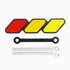 Practical Stable Stylish Triangular Grille Emblem Sticker Compatible with Toyota