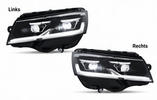 Voll LED Scheinwerfer Schwarz passend für VW T6.1 2019-2024 gelb Blinker