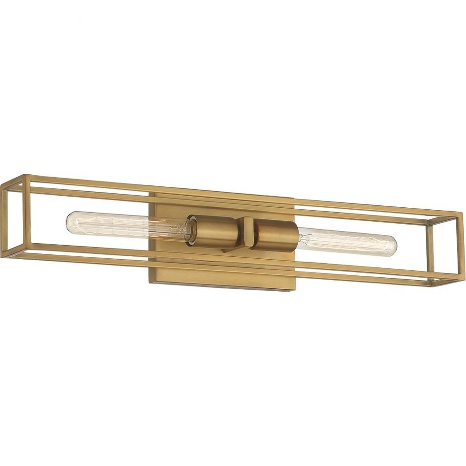 Leighton 2 Light Transitional Bath Vanity Bath Light Quoizel Lighting LGN8624WS - Image 2 of 4