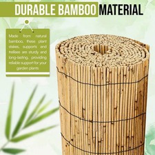 4M Natural Bamboo Reed Slat Fence Roll Privacy Garden Outdoor Screening Panel UK