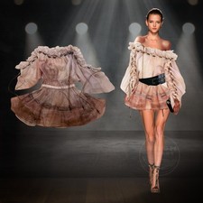 Zimmermann Illuminate Mini Dress 0/2/4 | Rust Seascape Linen Silk NWT