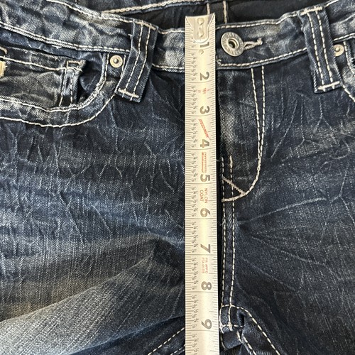 BIG STAR Jeans Womens Size 28 R Maddie Boot Mid Rise Thick Stitch Dark Wash - Picture 15 of 21