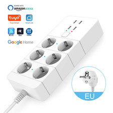 Smart Wifi Power Strip 3/4/6 EU 4USB Charging Port Timing With5V3.1A.Bluetooth C