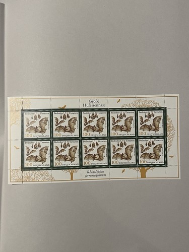 BRD/BUND 1999 Kleinbogen 2086 Große Hufeisennase, postfrisch, Prachtstück