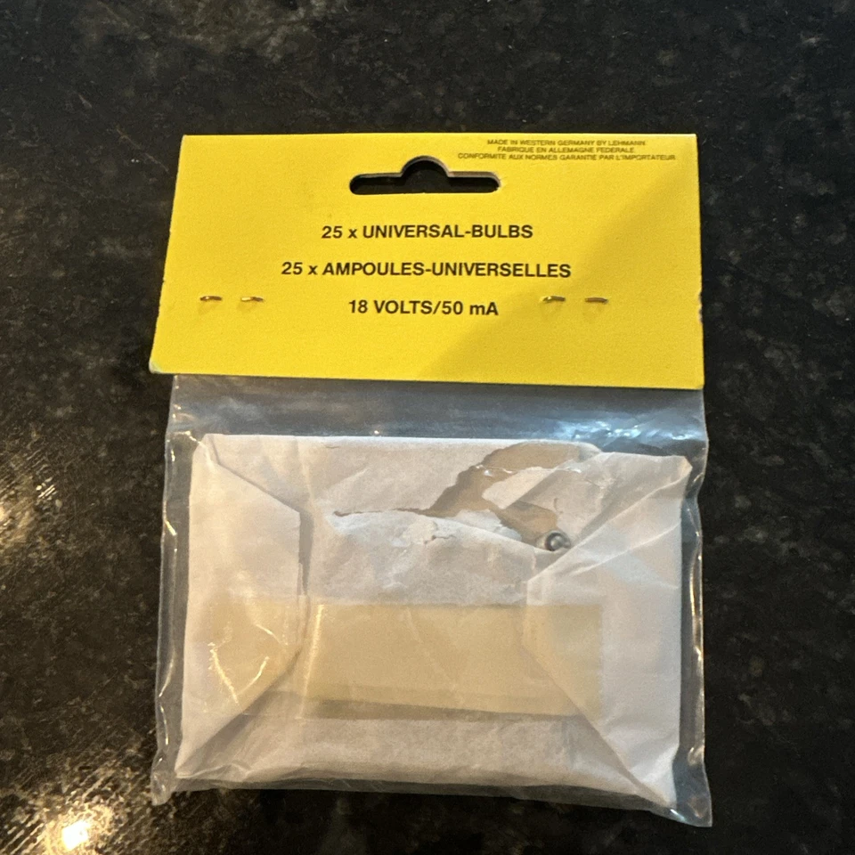 LGB 5050/1 ORIGINAL ATORNILLABLE 18 VOLTIOS BOMBILLA JUEGO DE 25 PIEZAS ¡NUEVO! Foto 2 de 4