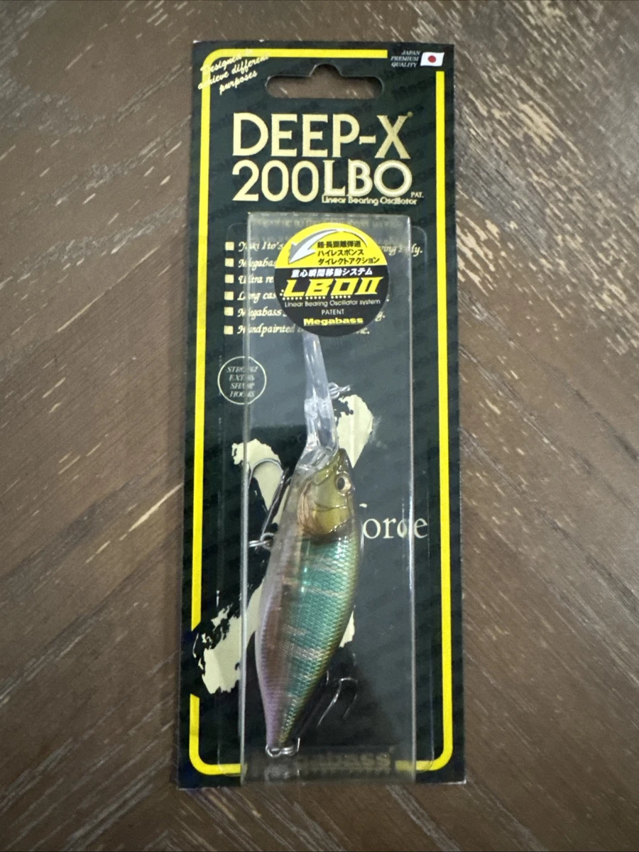 Megabass Deep-X 200 LBO Deep Diving Crankbait Japanese Bass