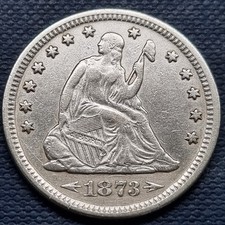 Quartier de la Liberté assis 1873 25c AU haute qualité #100790