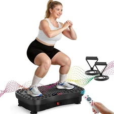 Vibration Fitness Platform Exercise Machine Vibrating Shaking Full Body Blue