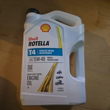 Shell Rotella T4 Triple Protection Diesel Motor Oil - SAE 15W-40 (1 Gal)
