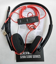 Poly Blackwire 3220 Stereo Wired Headset USB-C, USB-C Microphone Plantronics 