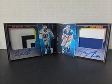 2025 Panini Silhouette 1vs1 Booklet Patch Auto Jeremy Shockey/Roy Williams 5/25