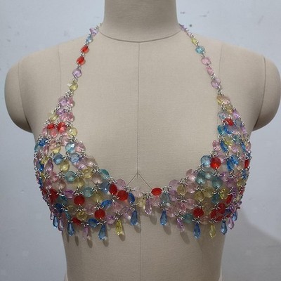 Damen Körperkette Körperaccessoires für Musikfestival Streetwear Rave