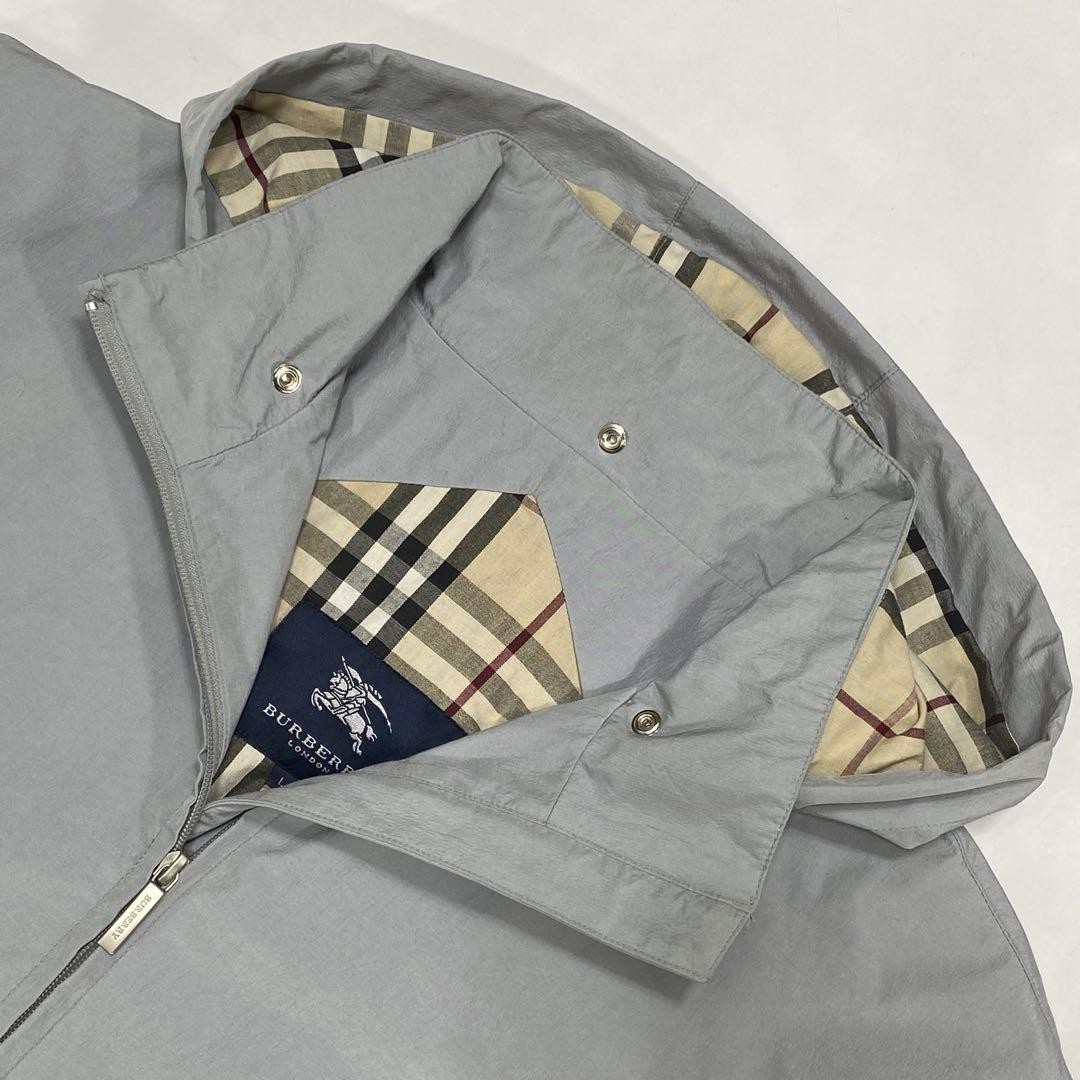 Burberry London Windbreaker Mountain Parka Jacket Gray Nylon Size L For Men thumbnail 22