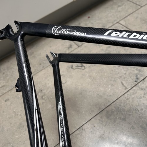 Felt DA Time Trial Bike Frame Triathlon TT Black Frameset Carbon 58cm 700c - Picture 13 of 23