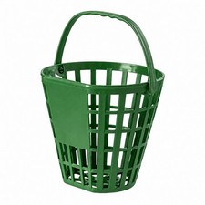 Tapered Open-Lattice Golf Ball Basket Reinforced Rim for Driving Range, Golfers