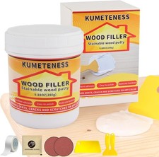 Wood Filler, 9.87 oz, Stainable  Paintable, Wood Repair Kit for Quickly Repa