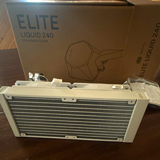 Cooler Master Elite Liquid 240 AIO CPU Liquid Cooler White