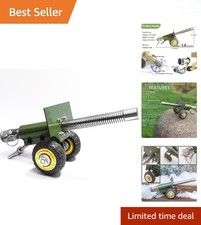 Elegant Stainless Steel Mini Cannon Model with Recoil Spring - Collector's Gift